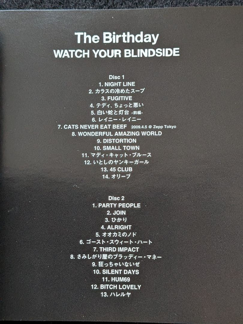 The Birthday WATCH YOUR BLINDSIDE　チバユウスケ