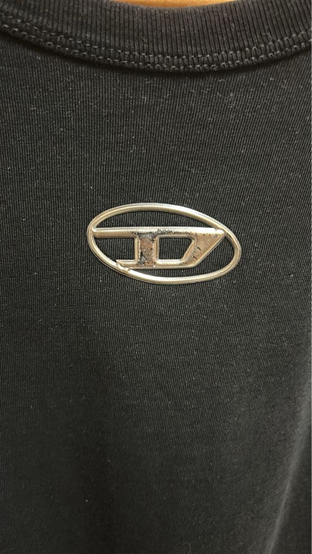 DIESEL ブラック Tシャツ メンズ