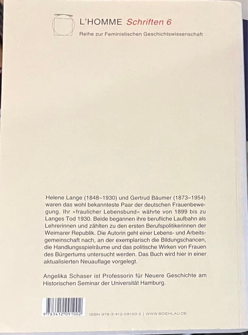 【洋書】Angelika Schaser - Helene Lange und