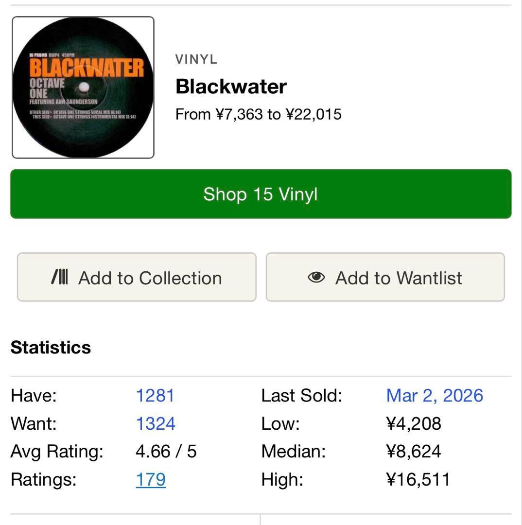 洋楽 Octave One Blackwater Orig Strings 12