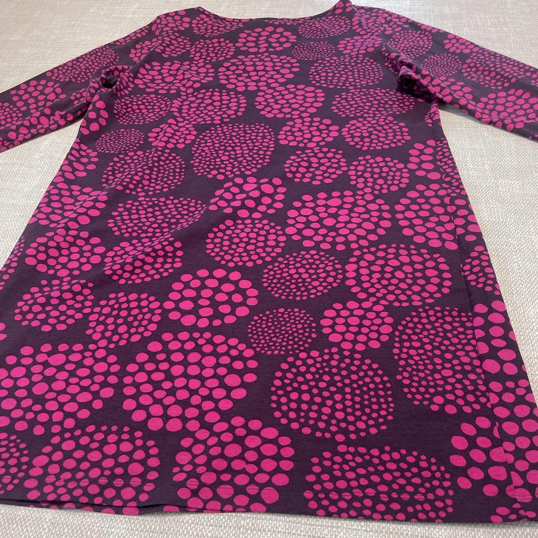 marimekko 長袖ワンピース　Ｌサイズ　希少