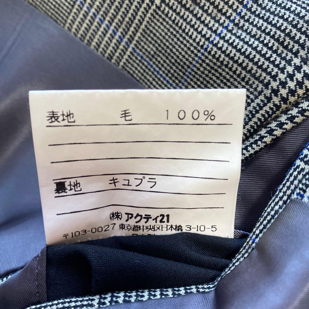 ポロラルフローレン　セットアップ　スーツ　ダブル　グレンチェック　パンツ丈2段階