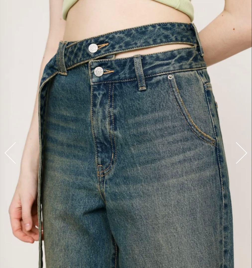 パンツ SLY DOUBLE HOLE BELT STRAIGHT PT