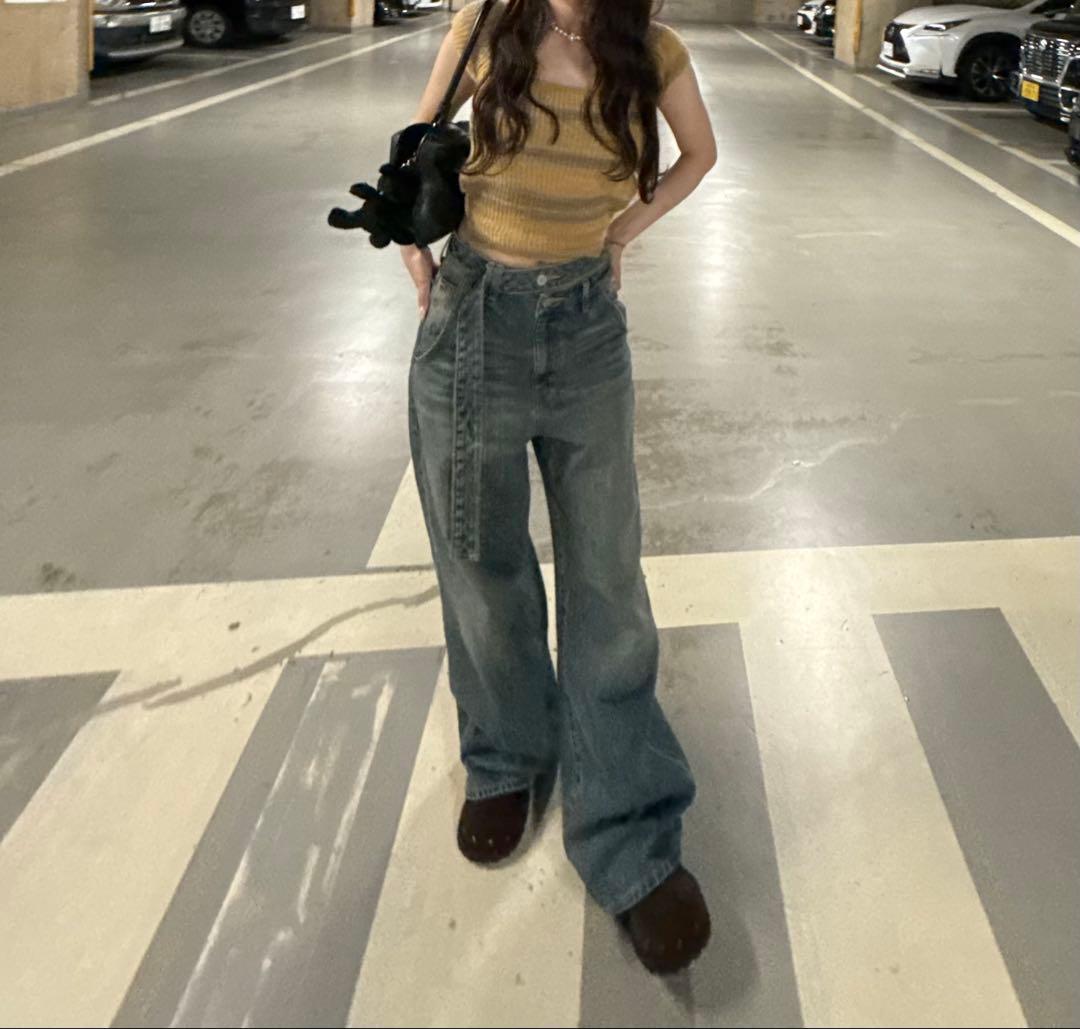 パンツ SLY DOUBLE HOLE BELT STRAIGHT PT