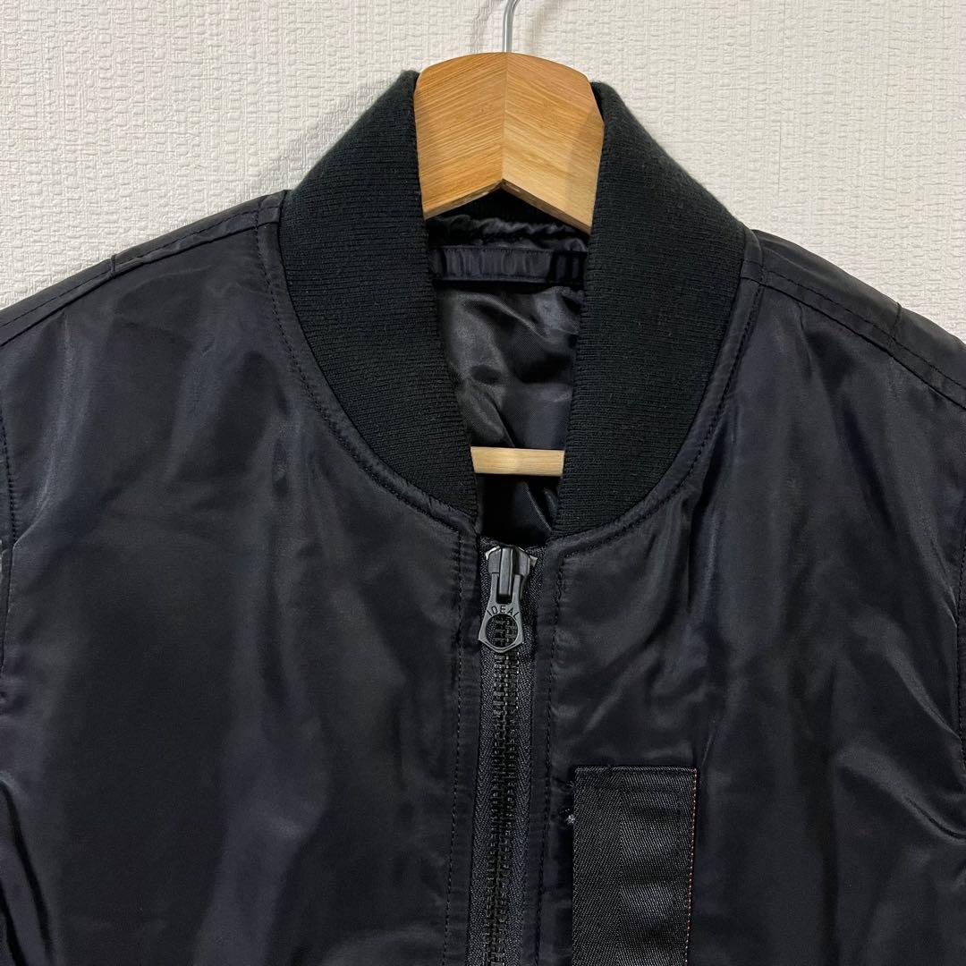 アンクラウド　UNCROWD MA-1ベスト　Sサイズ　ブラック　BLUCO