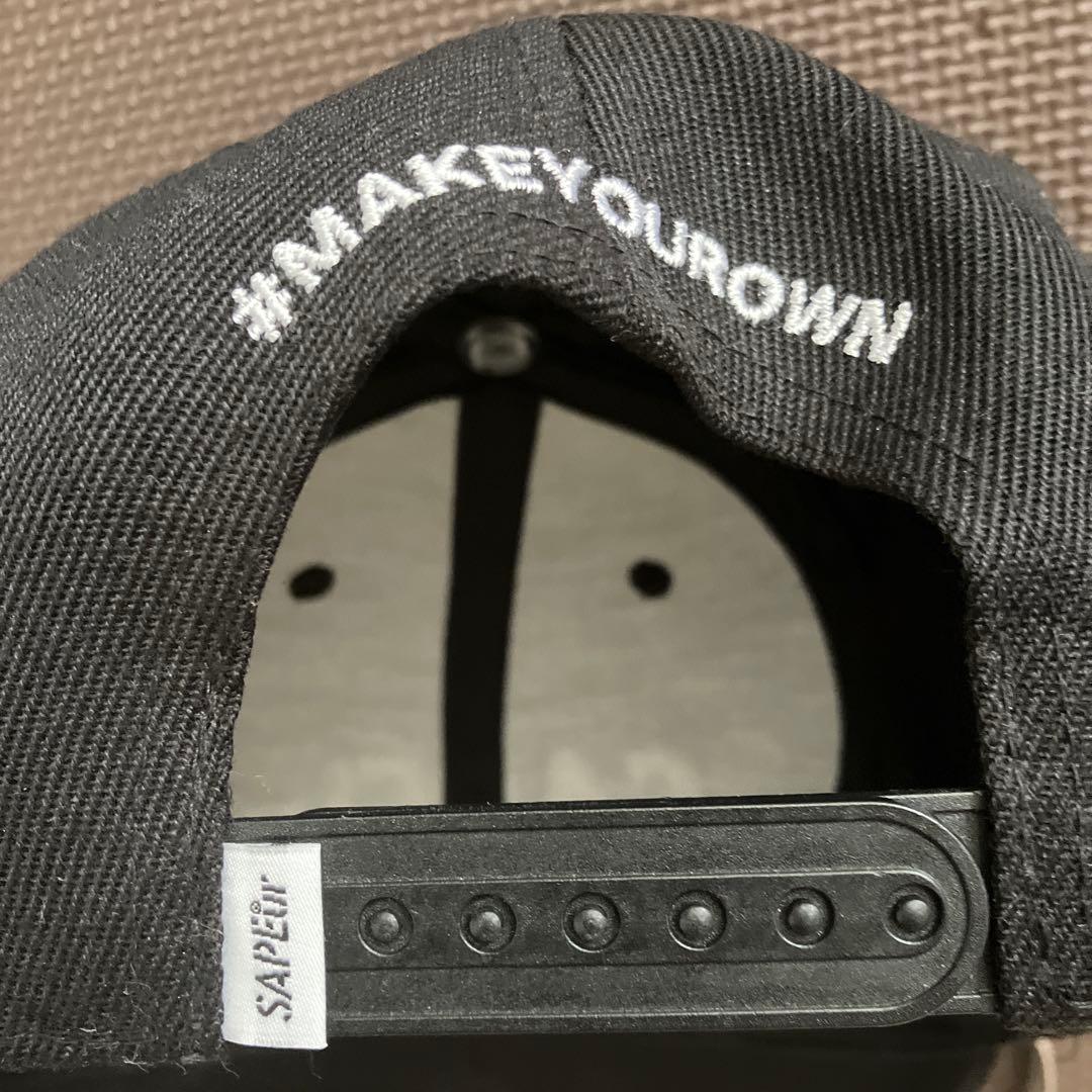 サプール SAPEur スナップバック キャップ L/XL ブラック