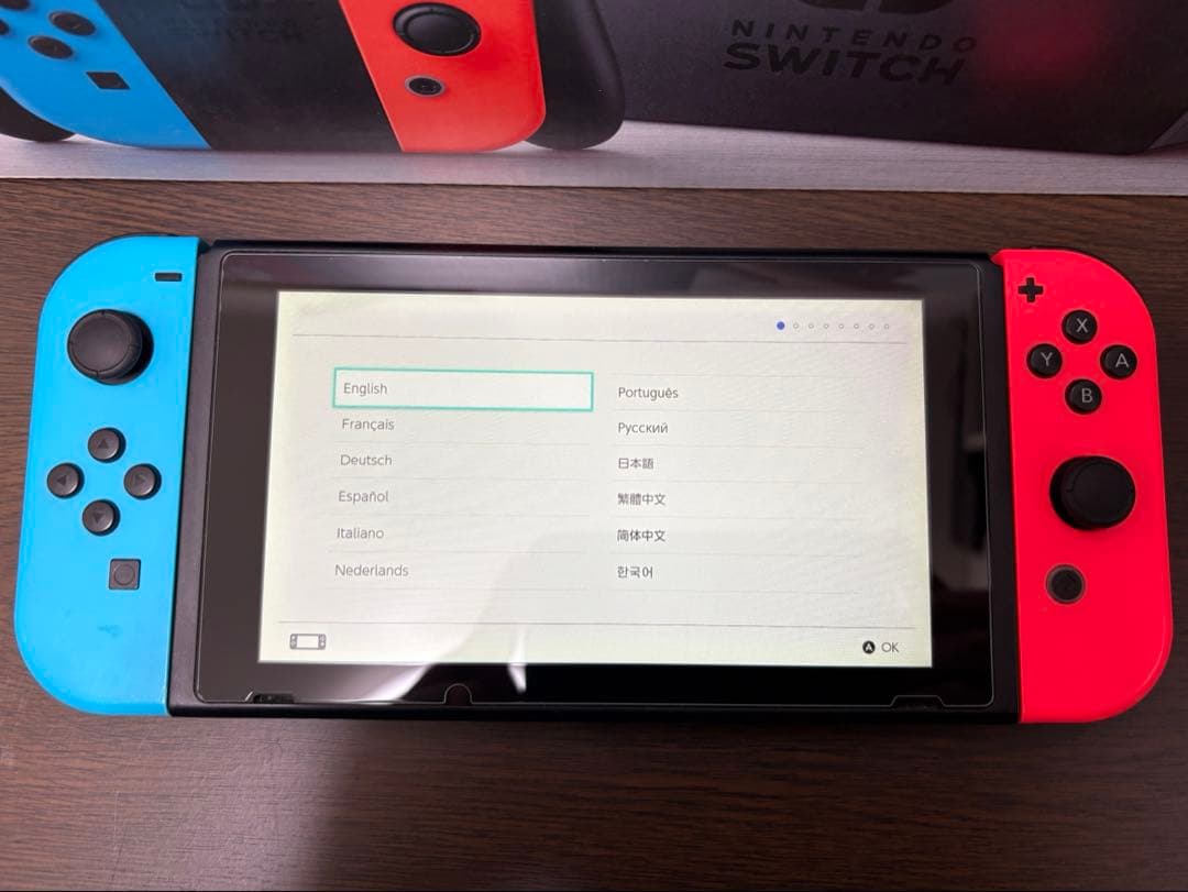 Nintendo Switch 本体　青 赤　セット 動作確認　初期化済み