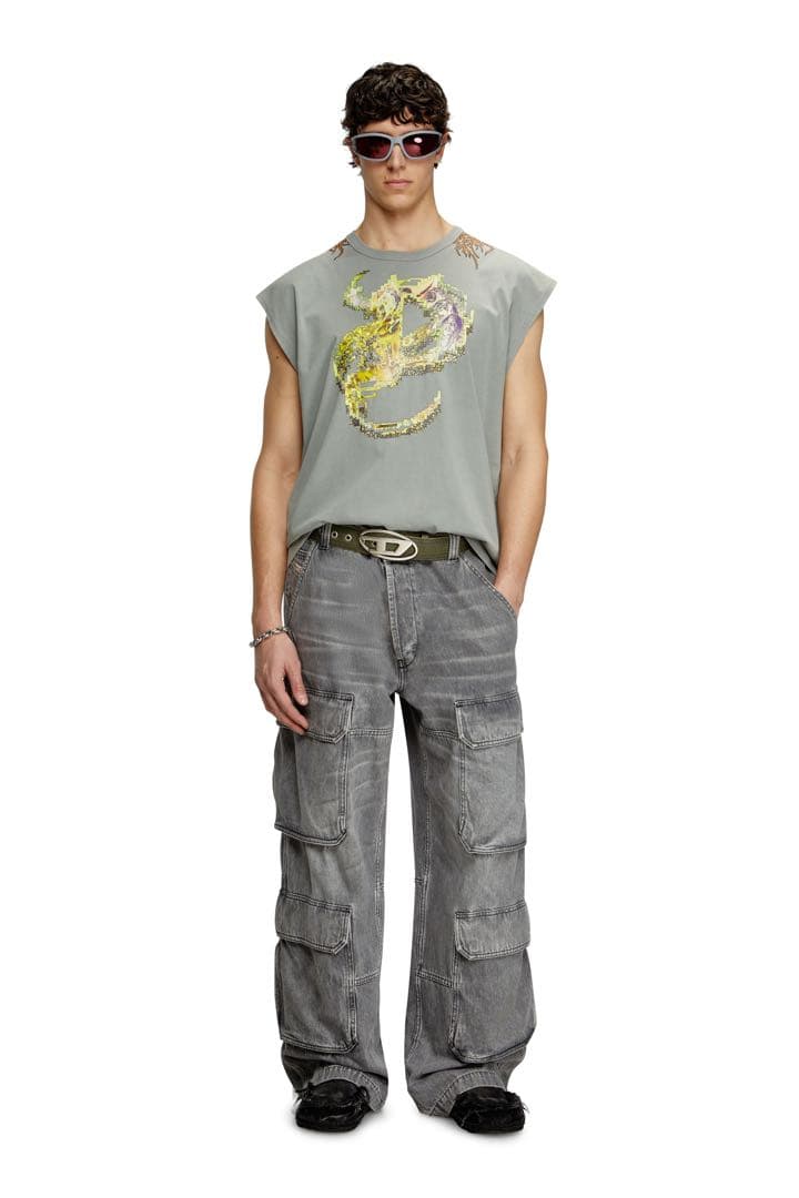DIESEL T-Boxt-SI-R1 25SS スリーブレストップ