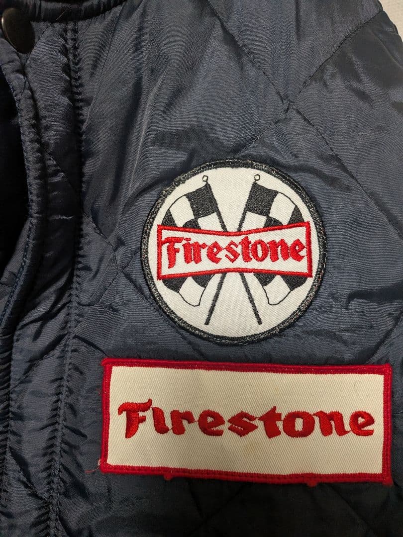 Firestone SNAP N WEAR ワッペン キルティングジャケット