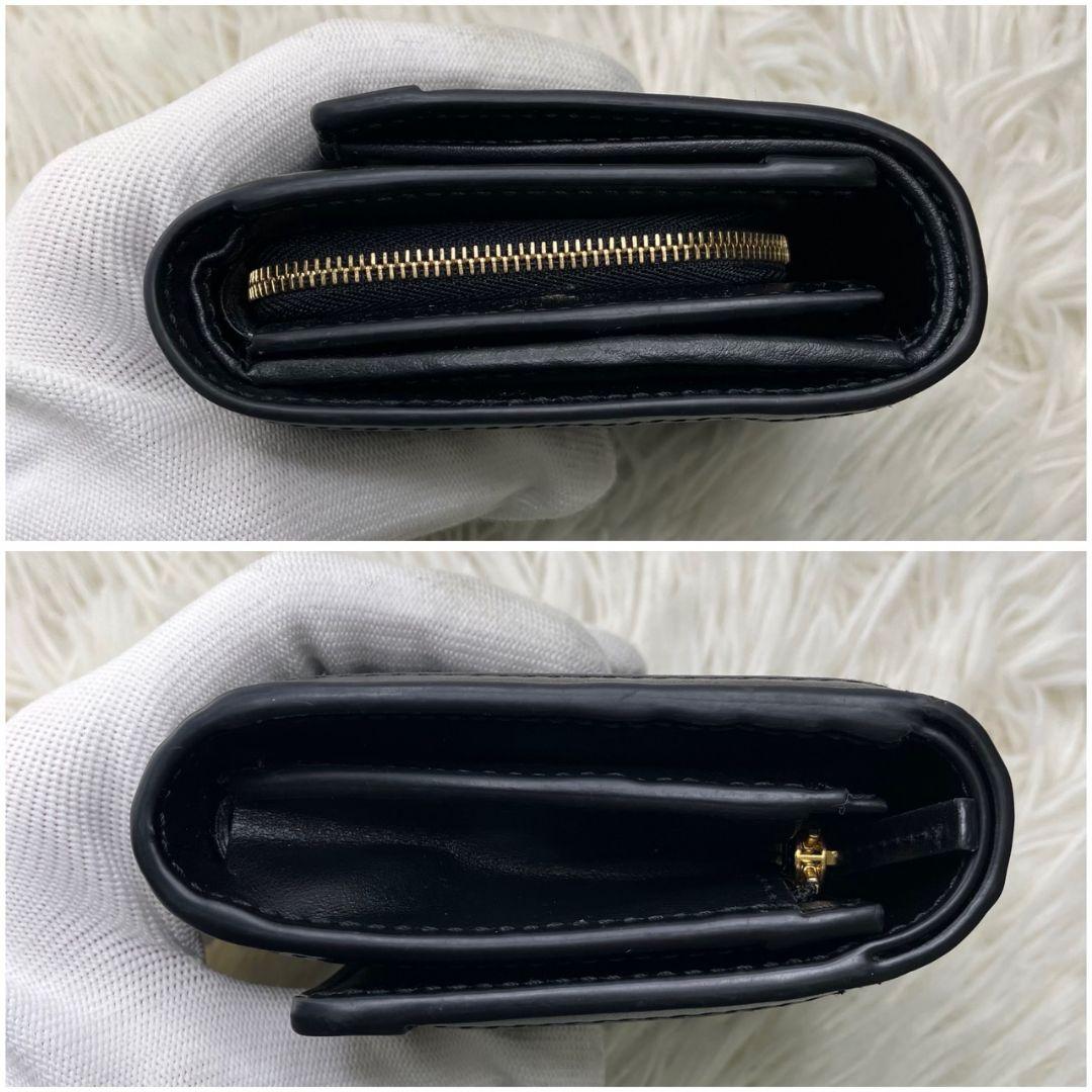 未使用級✨GUCCI 二つ折り財布 GG マーモント マトラッセ 黒