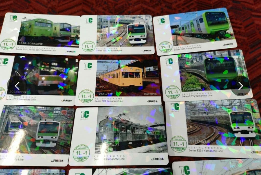 JR東日本 山手線 環状運転100周年 記念ホログラムカード14種コンプセット