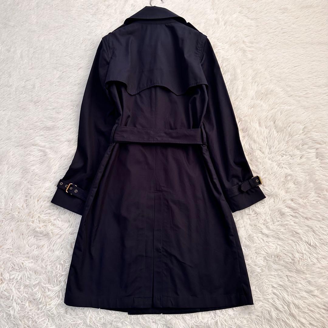 美品 ローレンラルフローレン トレンチコート ダブル 金ボタン ベルト 牛革タグ