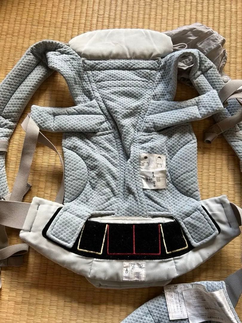 エルゴベビー 抱っこ紐 水色とグレー Ergobaby Omni 360Mesh