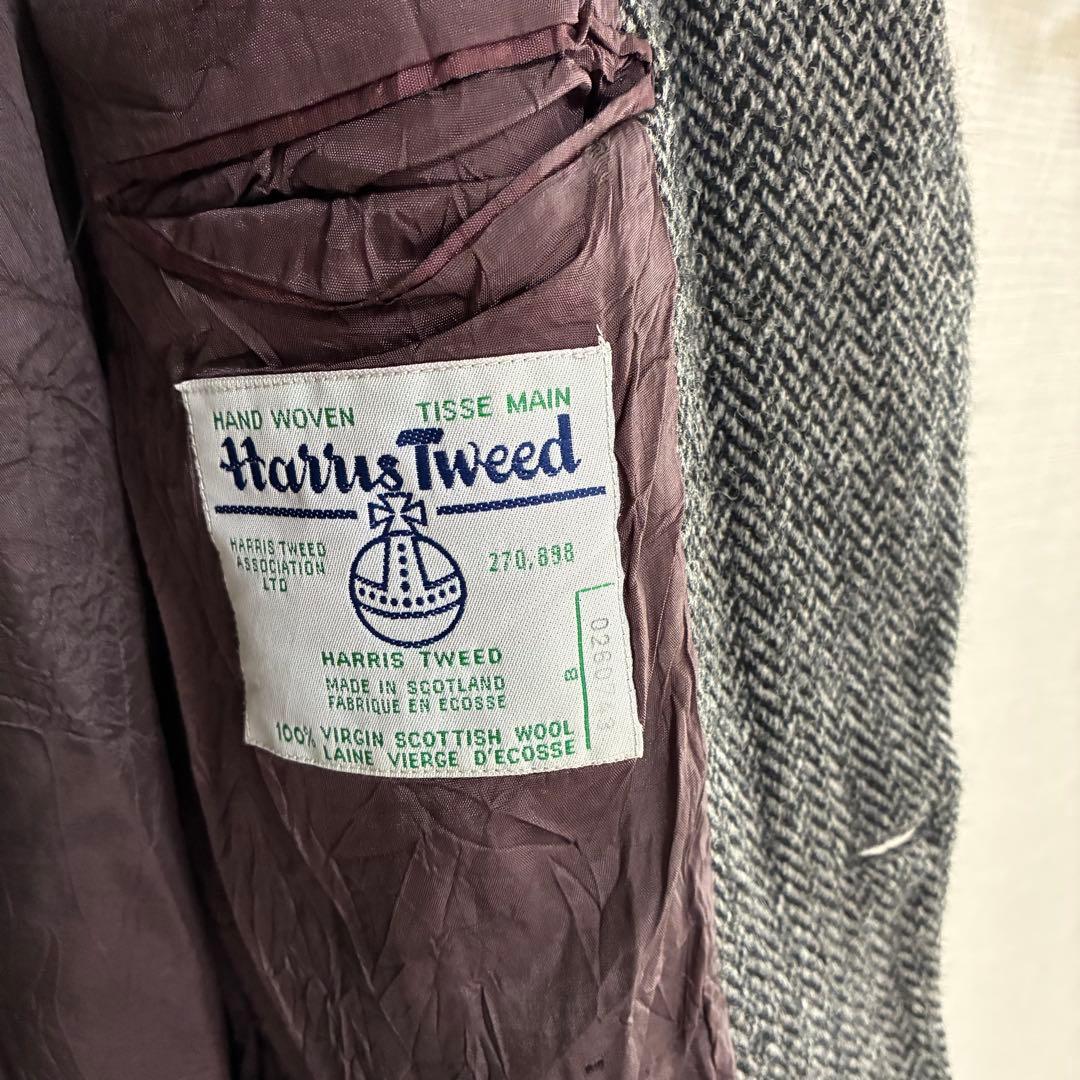 HarrisTweed ハリスツイードテーラードジャケット42Rカナダ製Lサイズ
