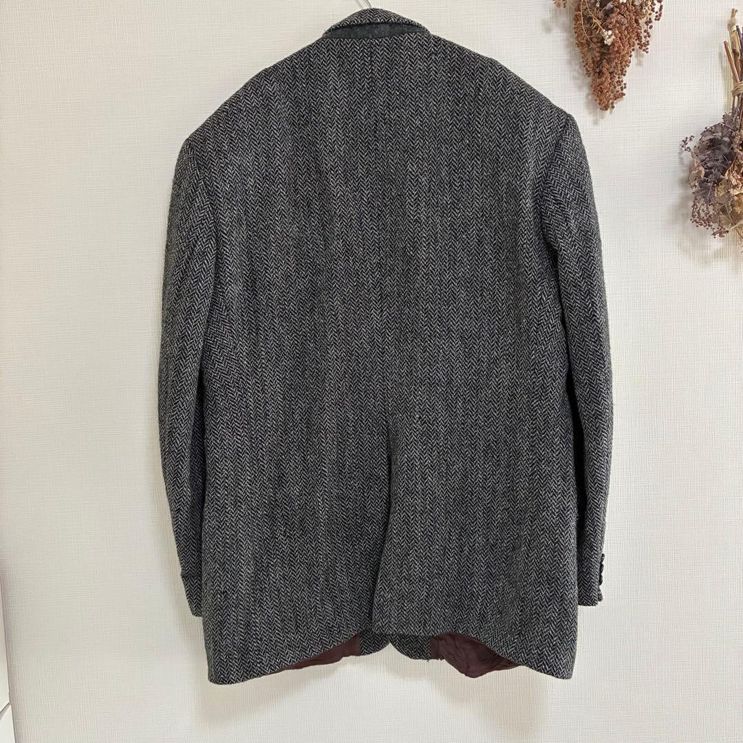 HarrisTweed ハリスツイードテーラードジャケット42Rカナダ製Lサイズ