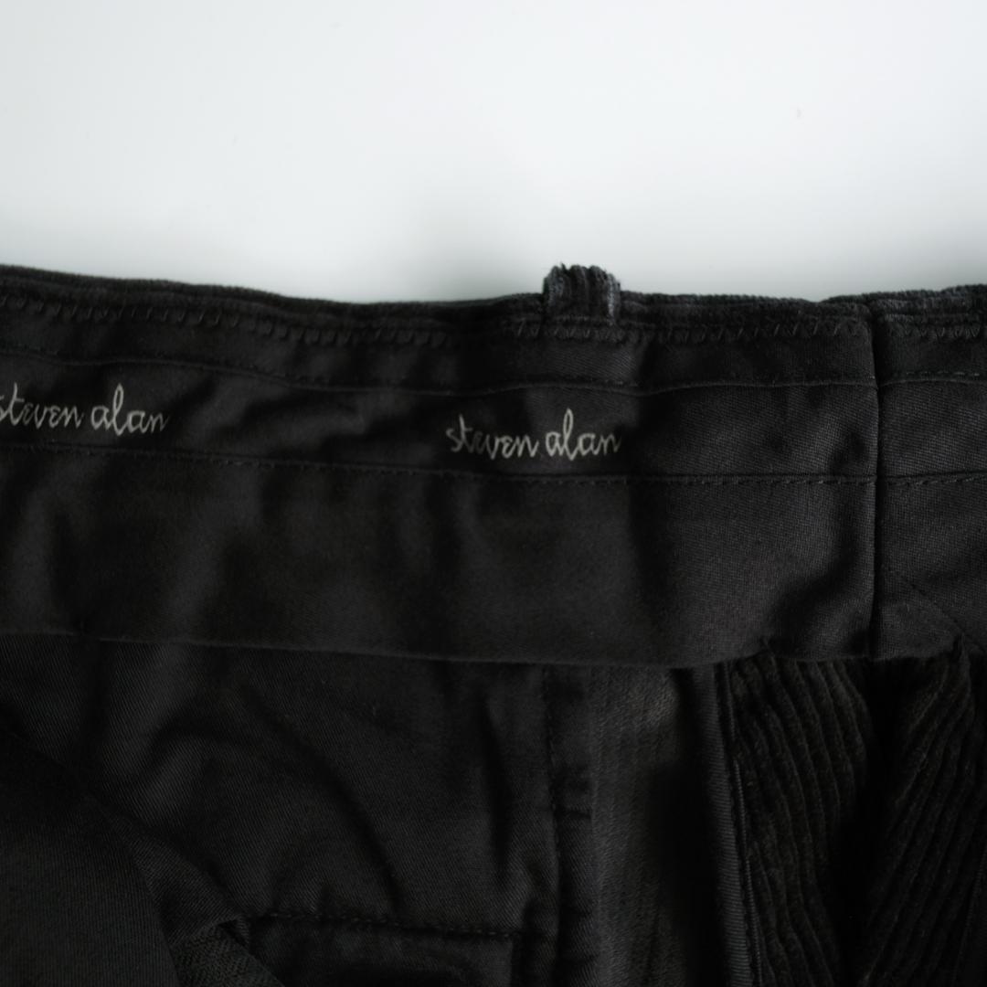 Steven Alan コーデュロイツープリーツトラウザーズ ダークグレー M