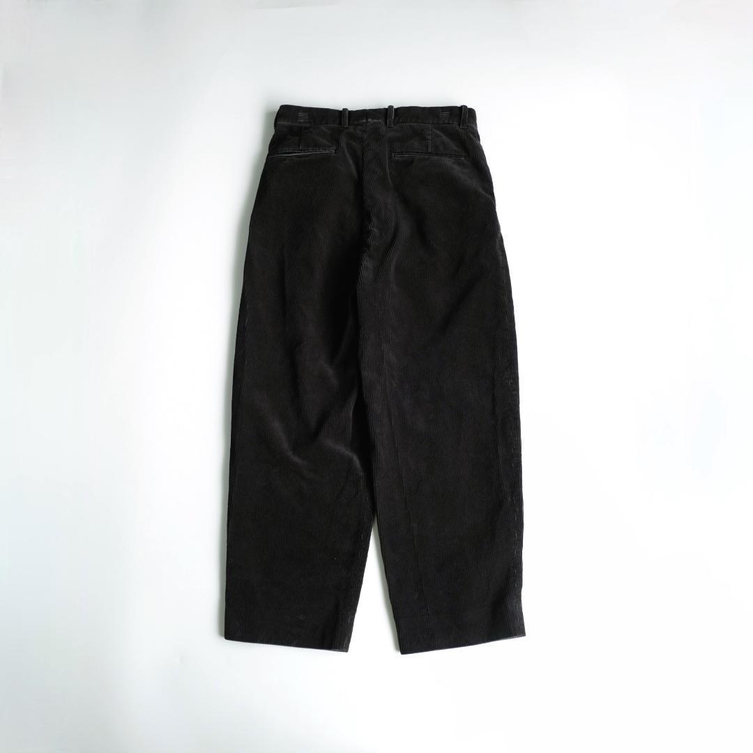 Steven Alan コーデュロイツープリーツトラウザーズ ダークグレー M