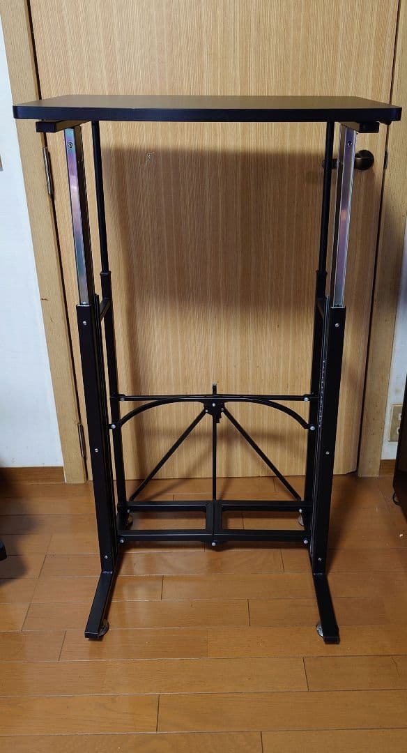 E-WIN スタンディングデスク 手動昇降式 折りたたみデスク ブラック