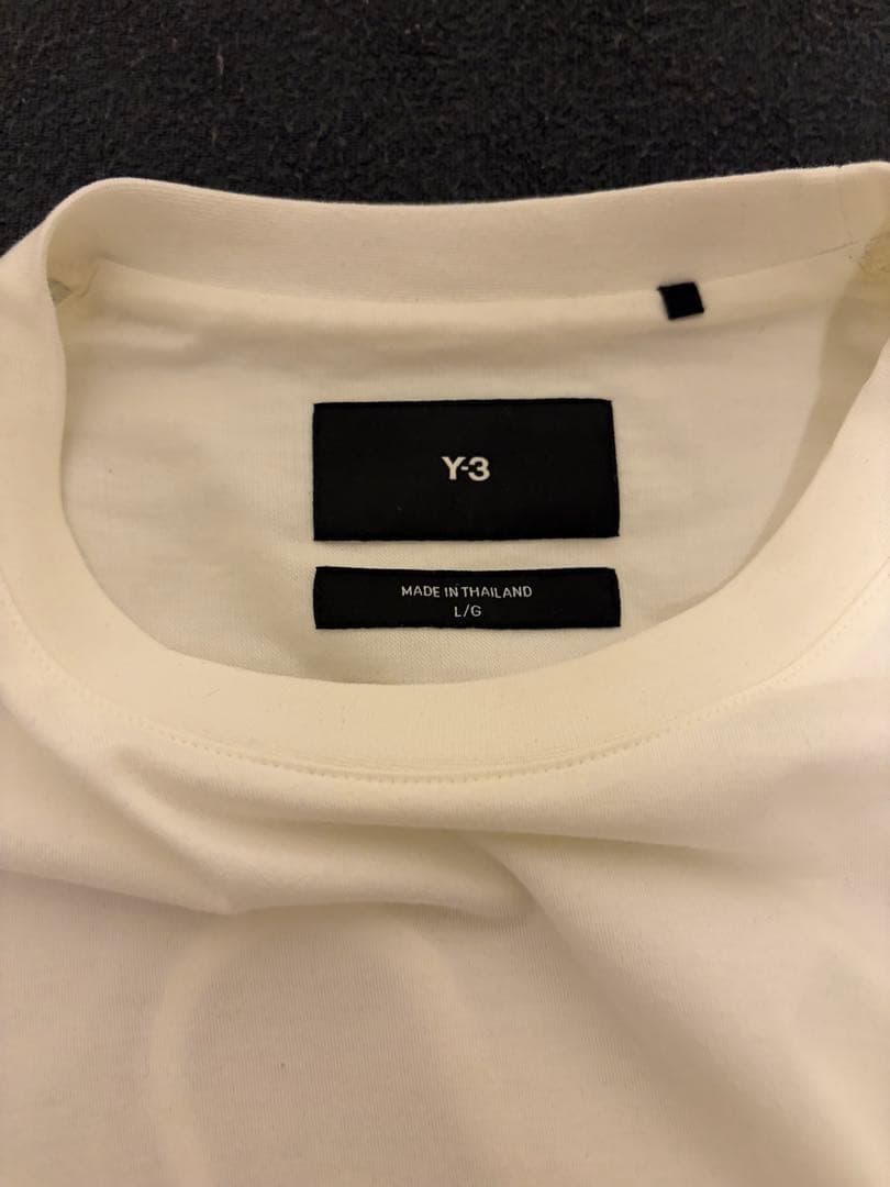 Y-3 ホワイト ロングスリーブ Tシャツ