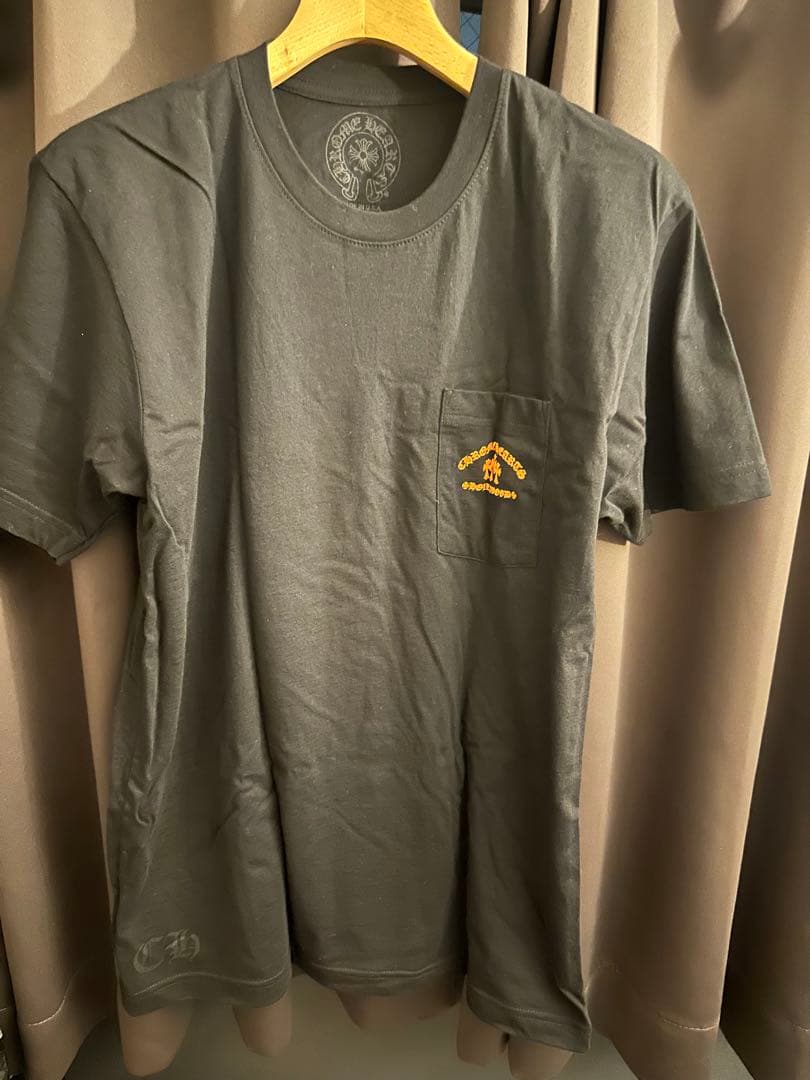 CHROME HEARTS ブラック/オレンジ Tシャツ