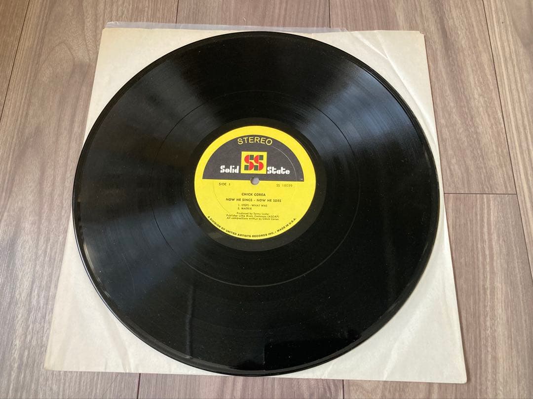洋楽 LP:Chick Corea/Now He Sings, Now He Sobs