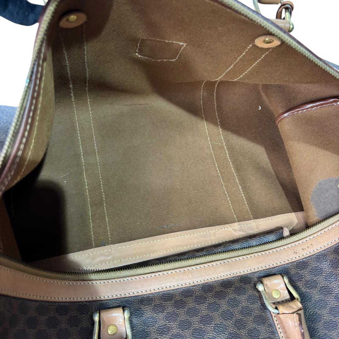 CELINE セリーヌ マカダム　レザー　ボストンバッグ　ハンドバッグ