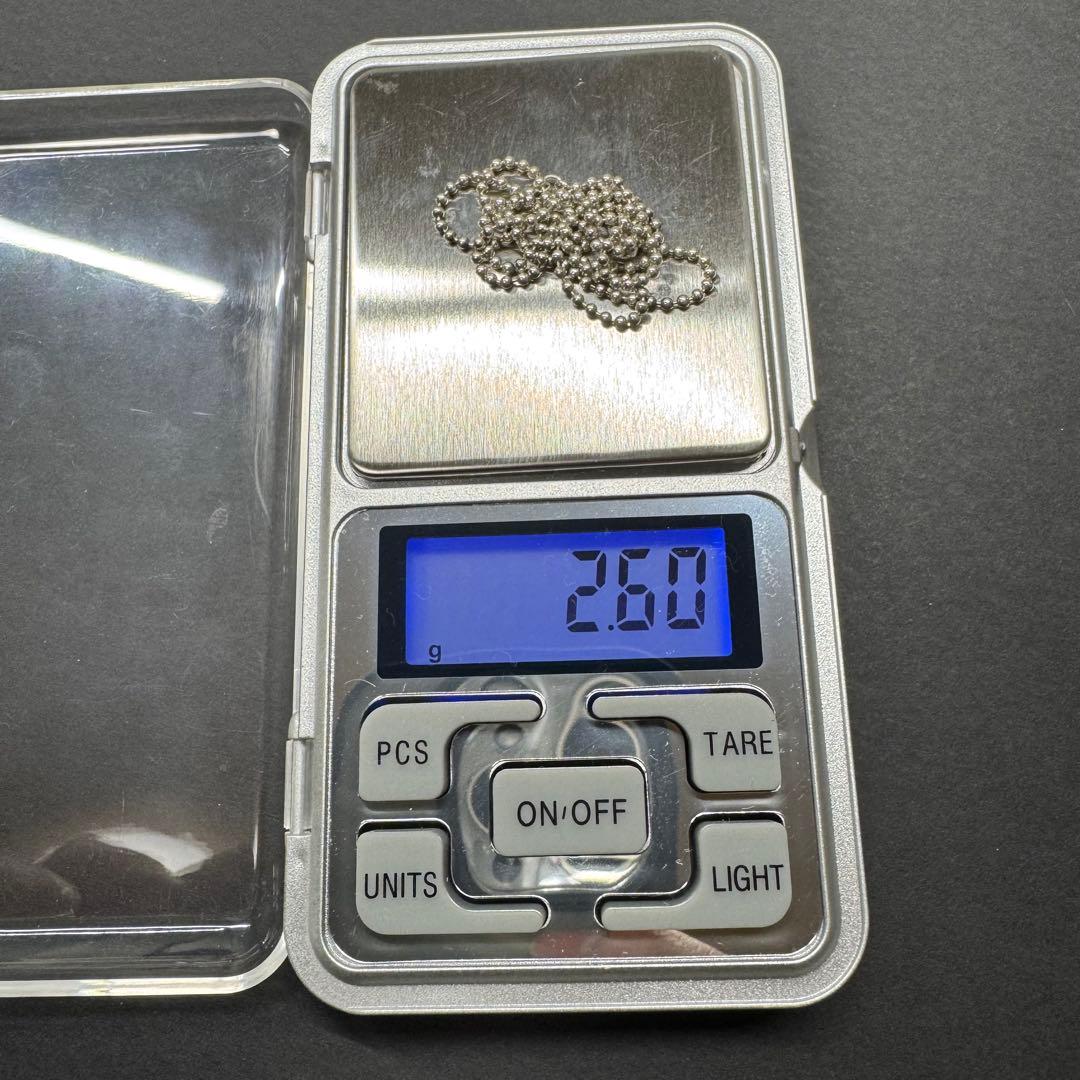【40㎝ 1.5㎜ボール】ボールチェーンネックレス silver925