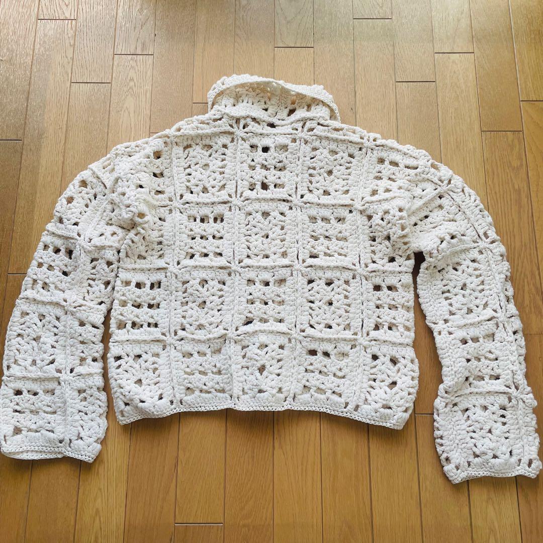 TODAYFUL Crochet Knit Shirtsエクリュ