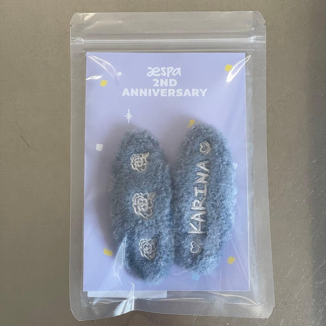 aespa 2周年 グッズ カリナ ヘアピン トレカ 新品 未開封