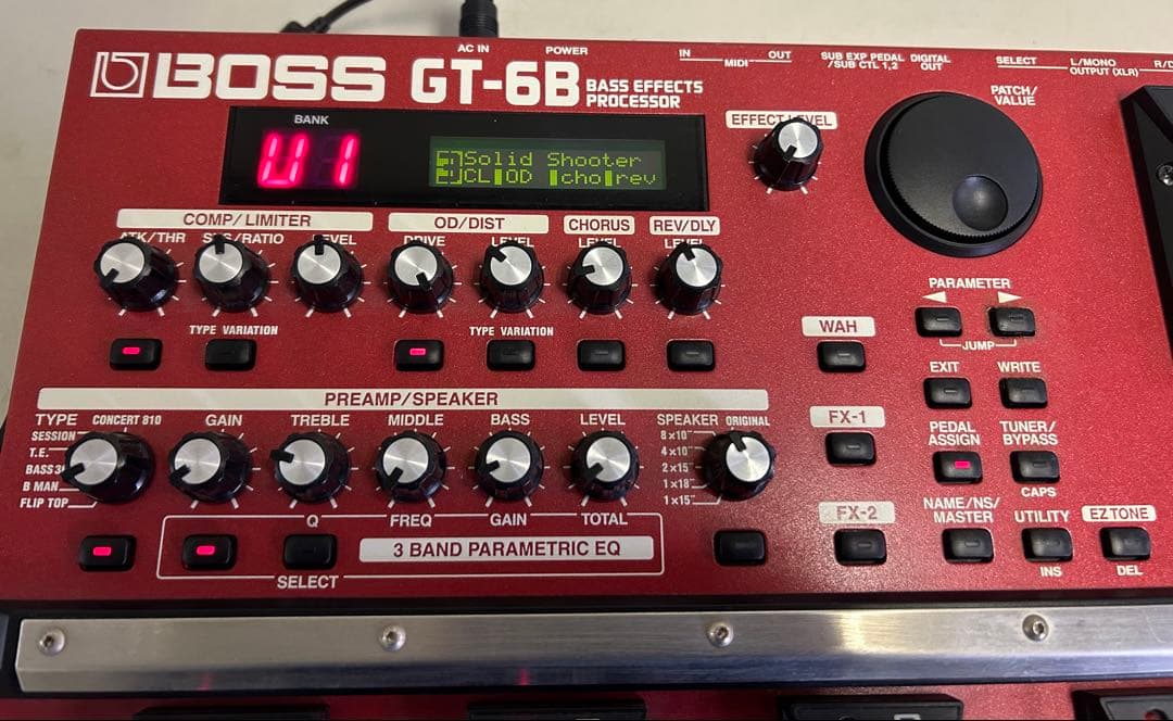 BOSS GT-6B ベース用 マルチエフェクター 本体のみ