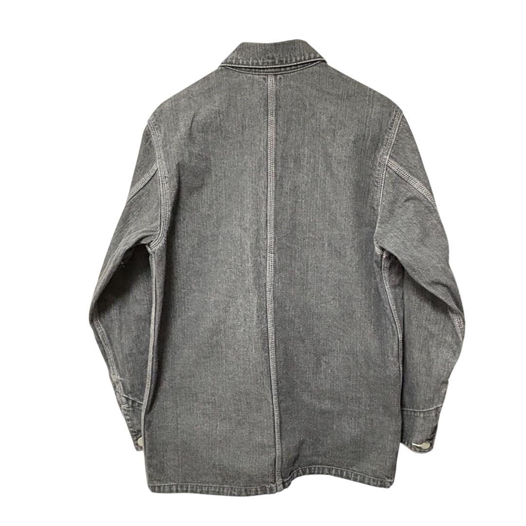 最終価格 美品 Carhartt カーハート ダークグレー デニムジャケット
