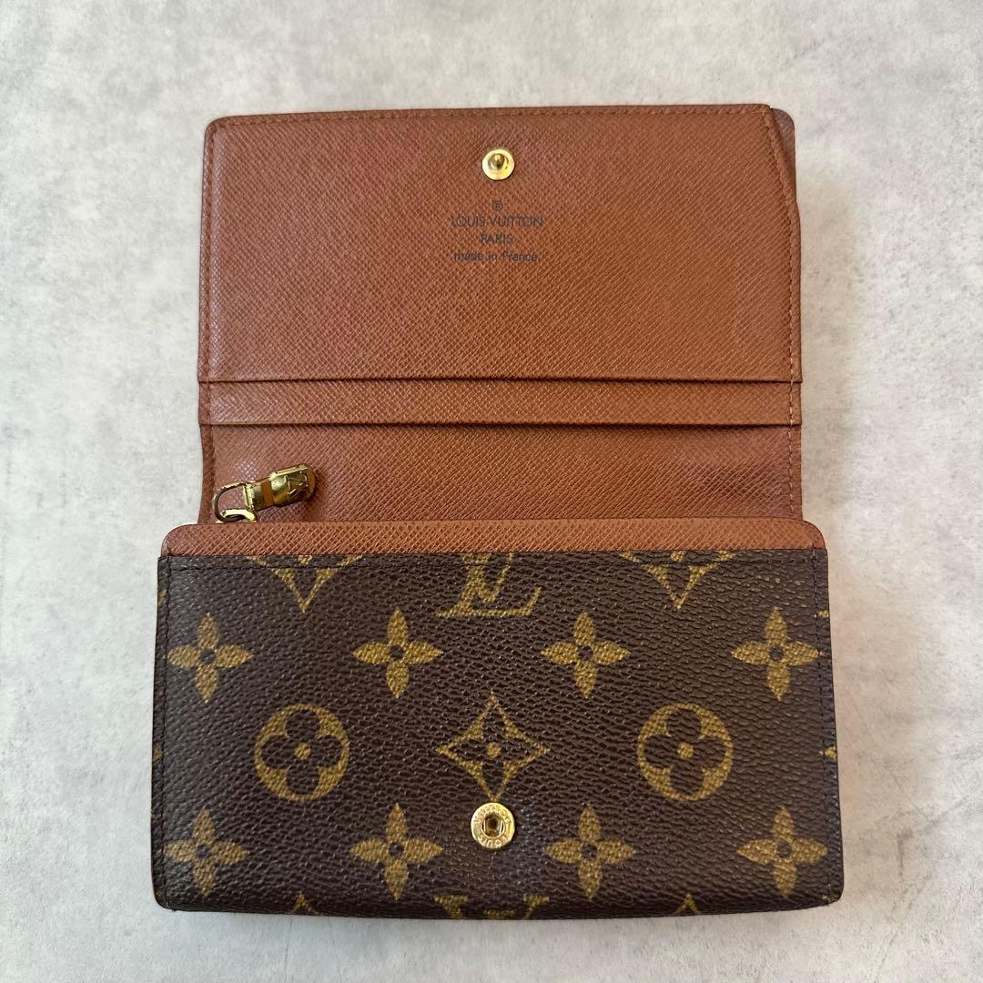 Louis Vuittonモノグラム ポルトフォイユ トレゾール 二つ折り財布