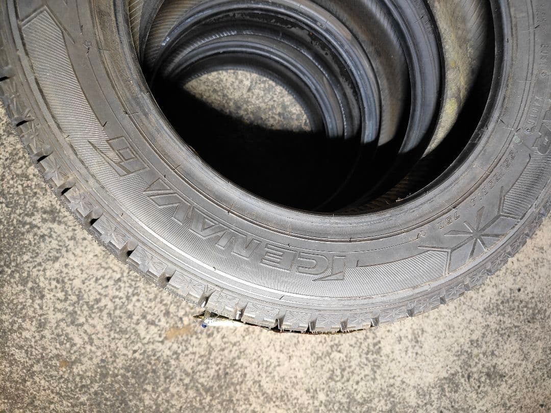 スタッドレスタイヤ 155/65R14 新品２本 中古２本 ４本セット