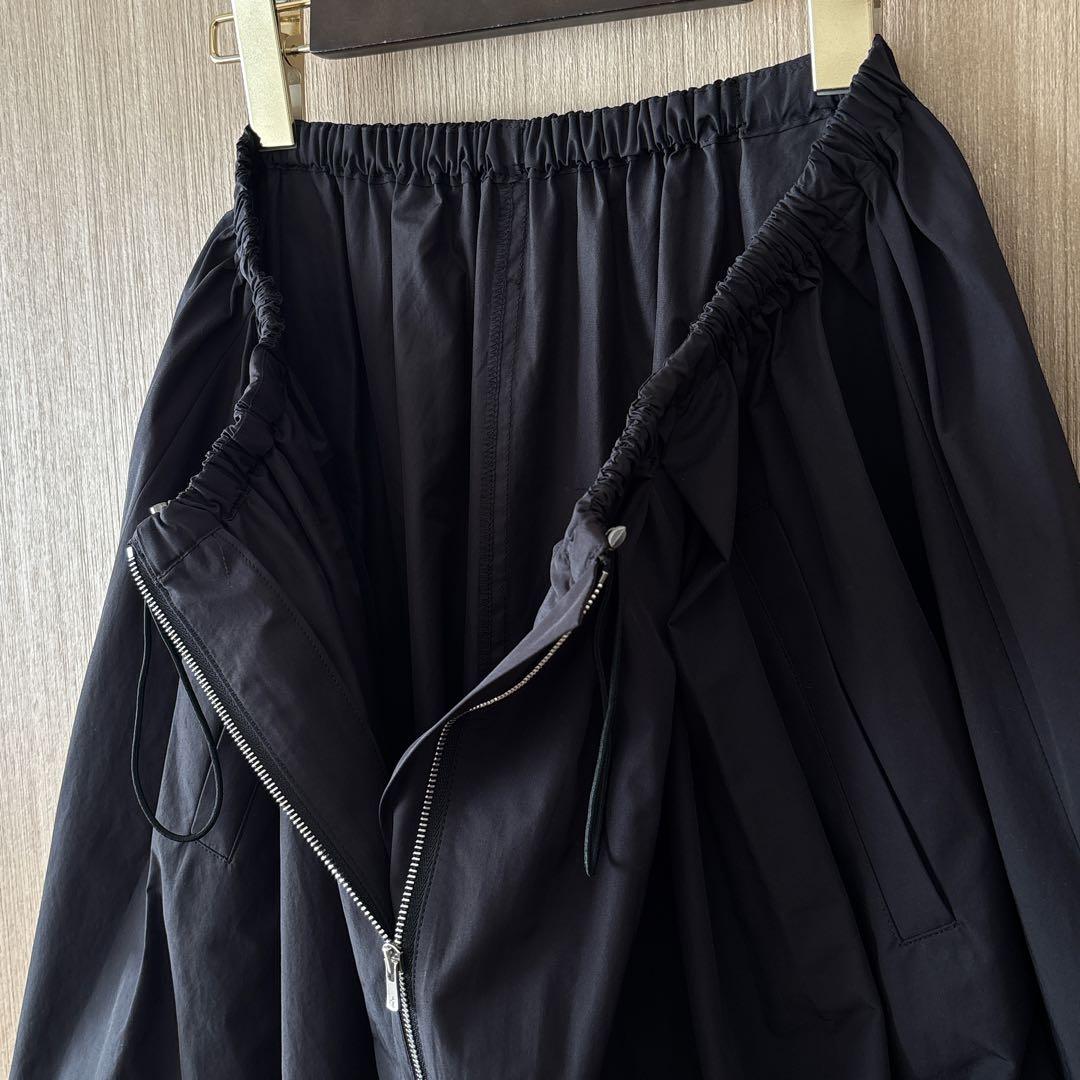 【1527】新品　アナイ　ポリタフタドロスト スカート　黒　38