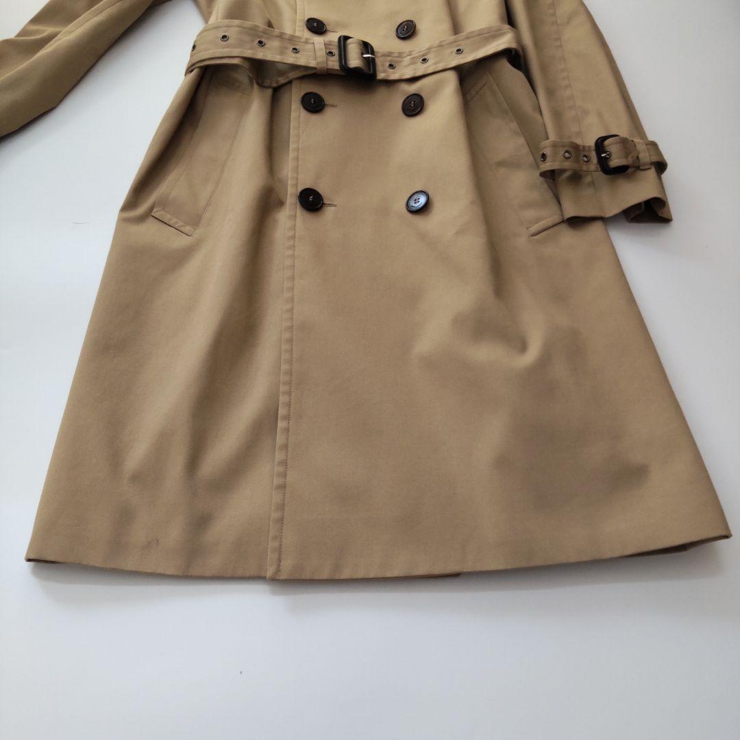 美品 サンローランパリ ギャバジン ロング トレンチコート ベルト付 ベージュ