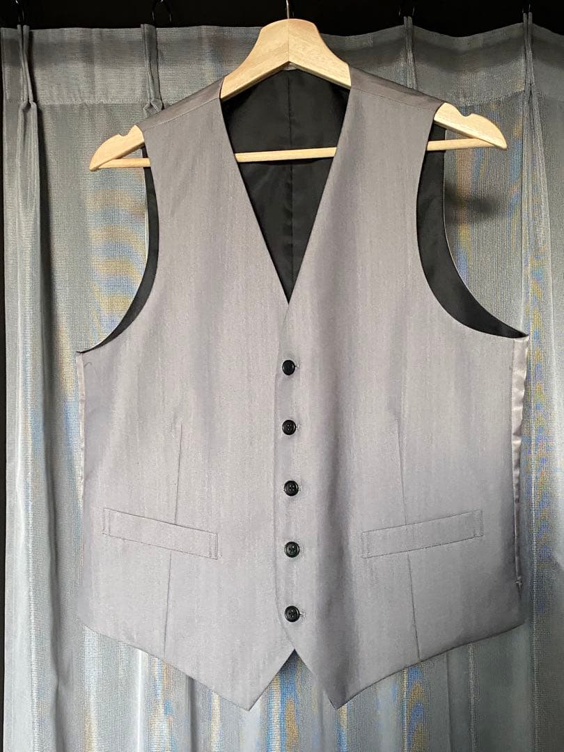 洋服の青山 結婚式セット（ベスト・ポケットチーフ・ネクタイ・ネクタイピン）