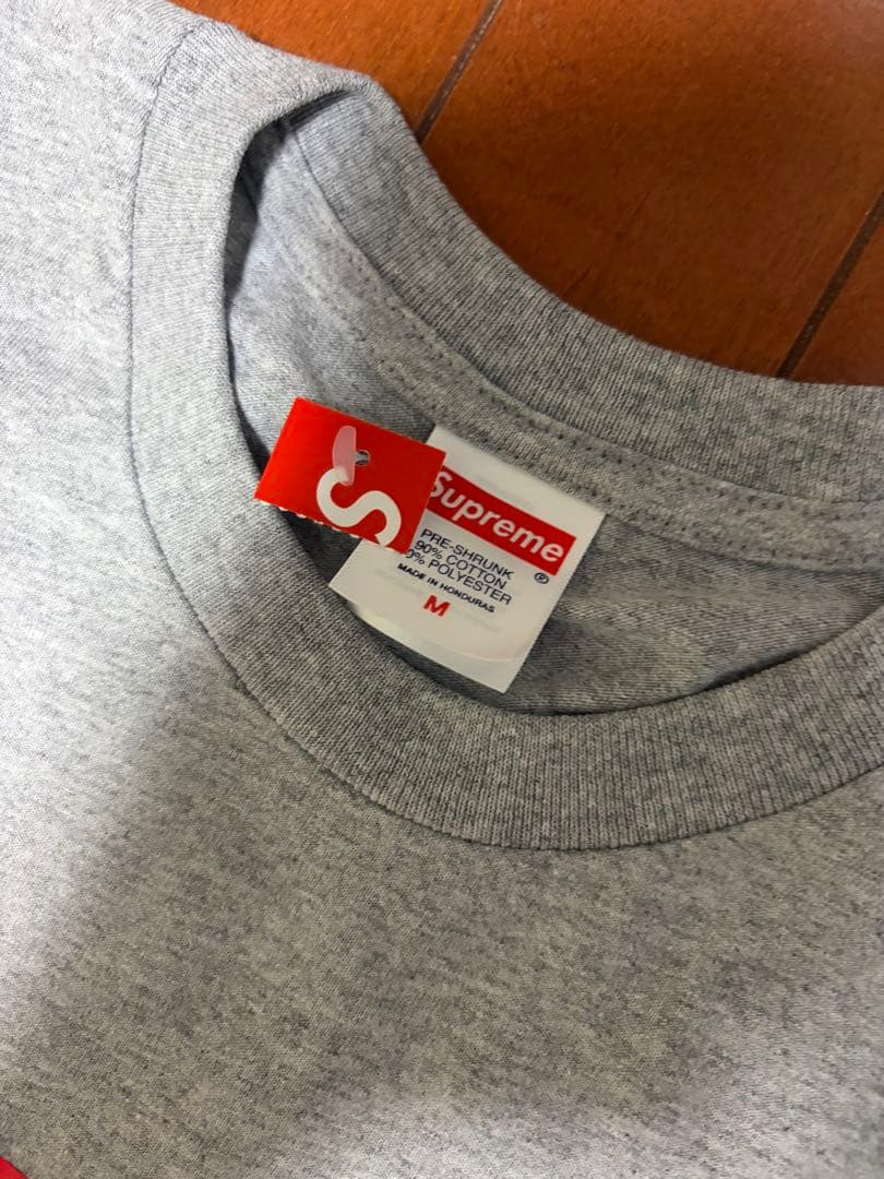 Supreme Arabic Box Logo Tee グレーＭサイズ