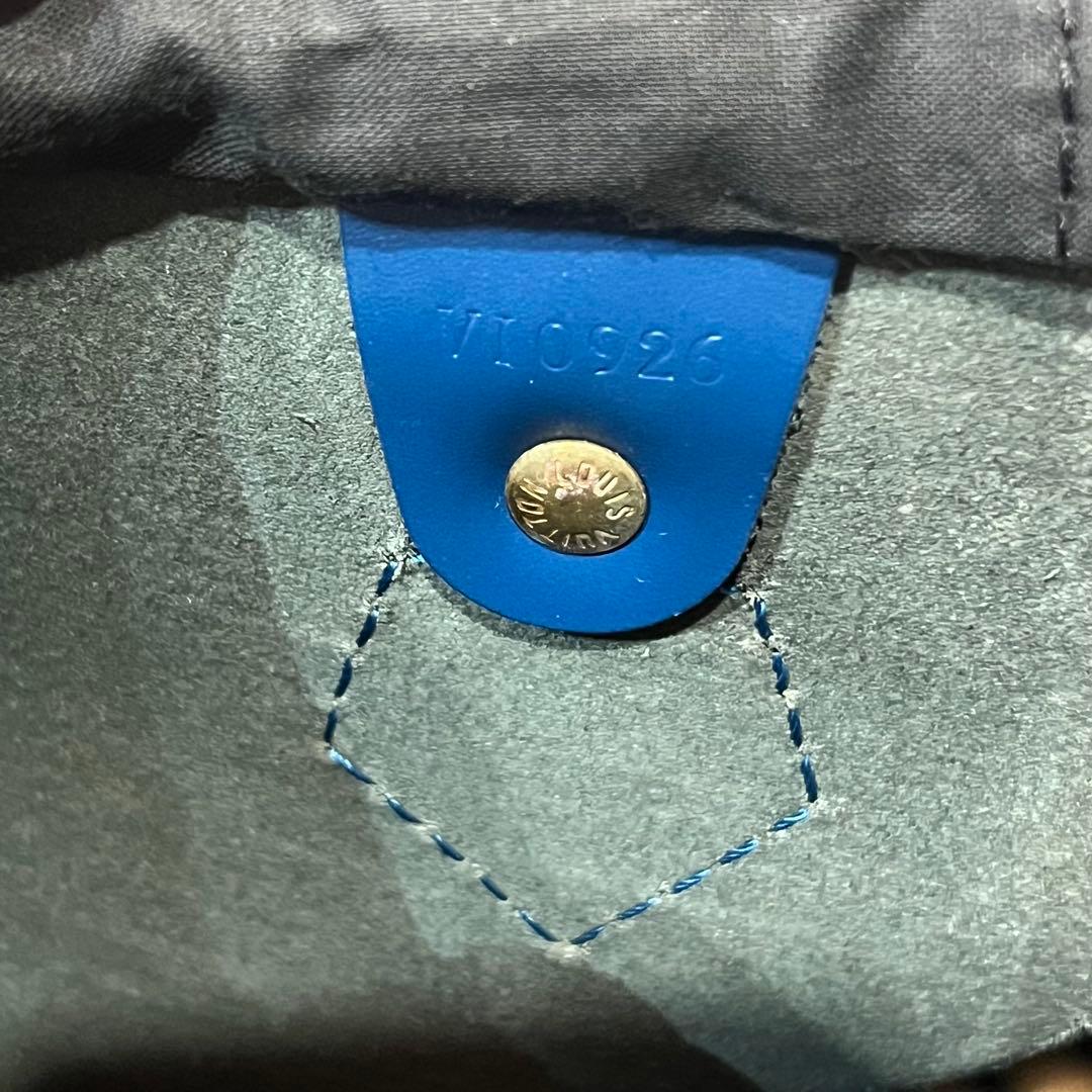 Louis Vuitton エピ　ボストンバッグ ブルー