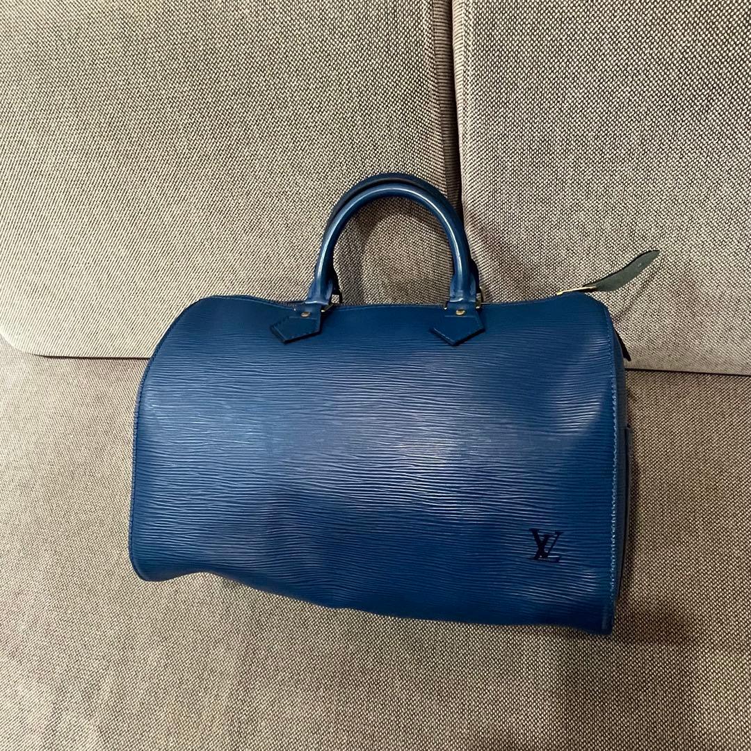 Louis Vuitton エピ　ボストンバッグ ブルー