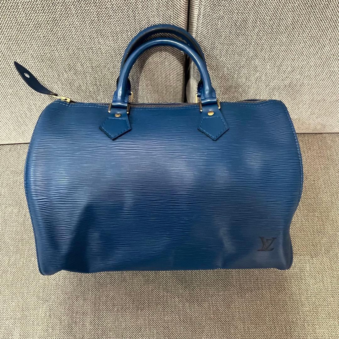 Louis Vuitton エピ　ボストンバッグ ブルー