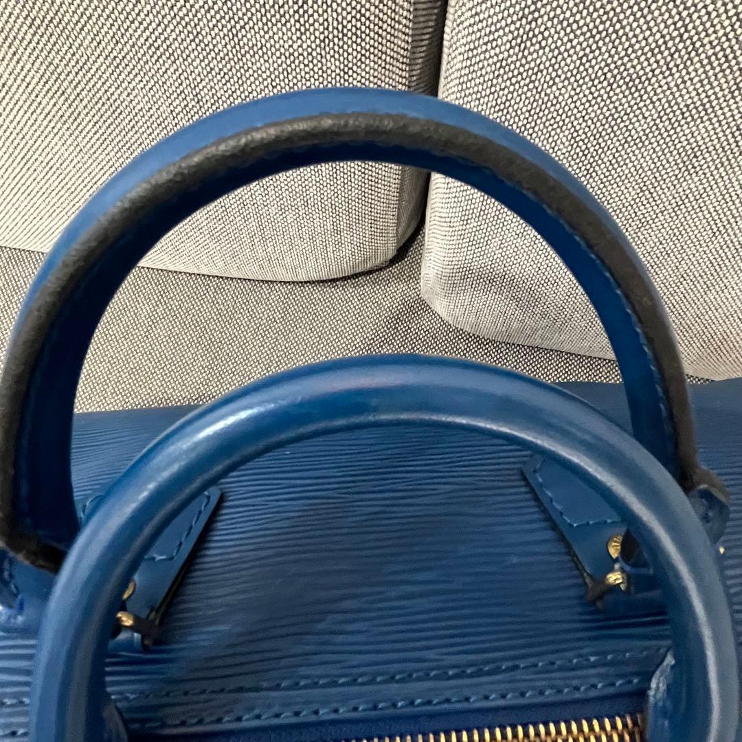 Louis Vuitton エピ　ボストンバッグ ブルー