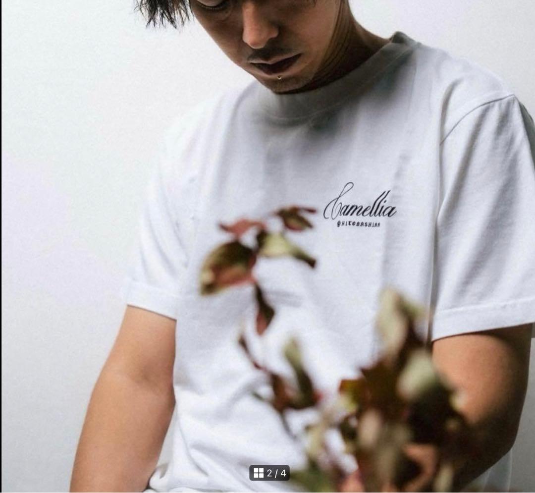 Camellia ホワイト Tシャツ Lサイズ Tao tee 唾奇
