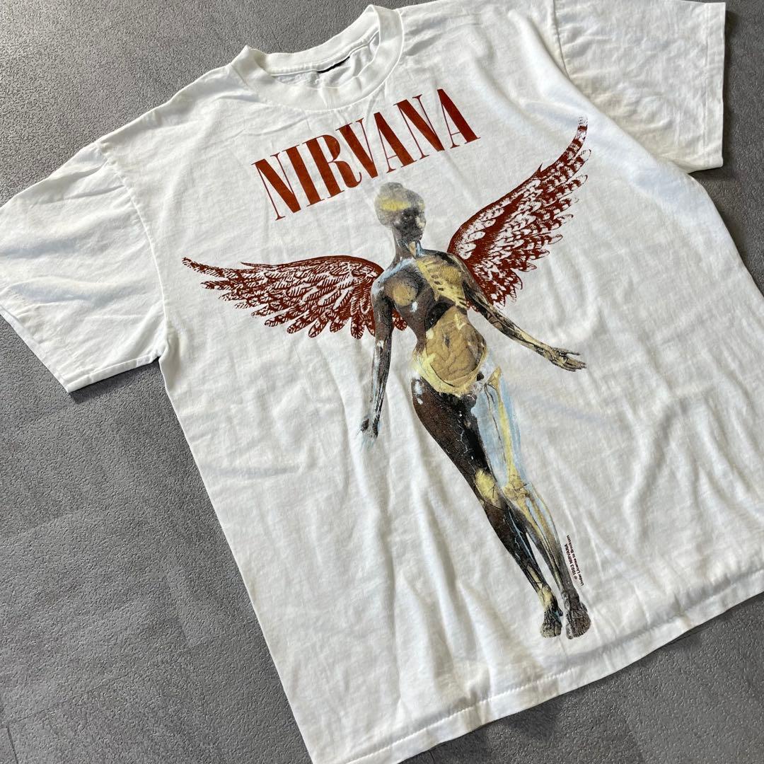 nirvana in utero ニルヴァーナband tee バンド TEE