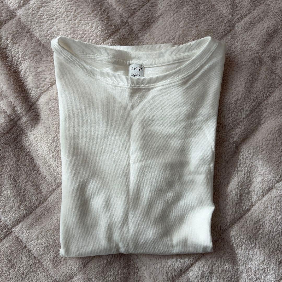thehighlights light-fit T-shirt white　1枚