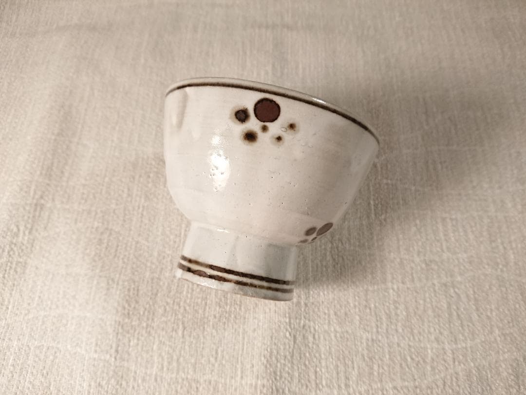 ◆ 水月窯 ◆　湯呑・粉引梅花紋　×10　＊新品未使用品　A