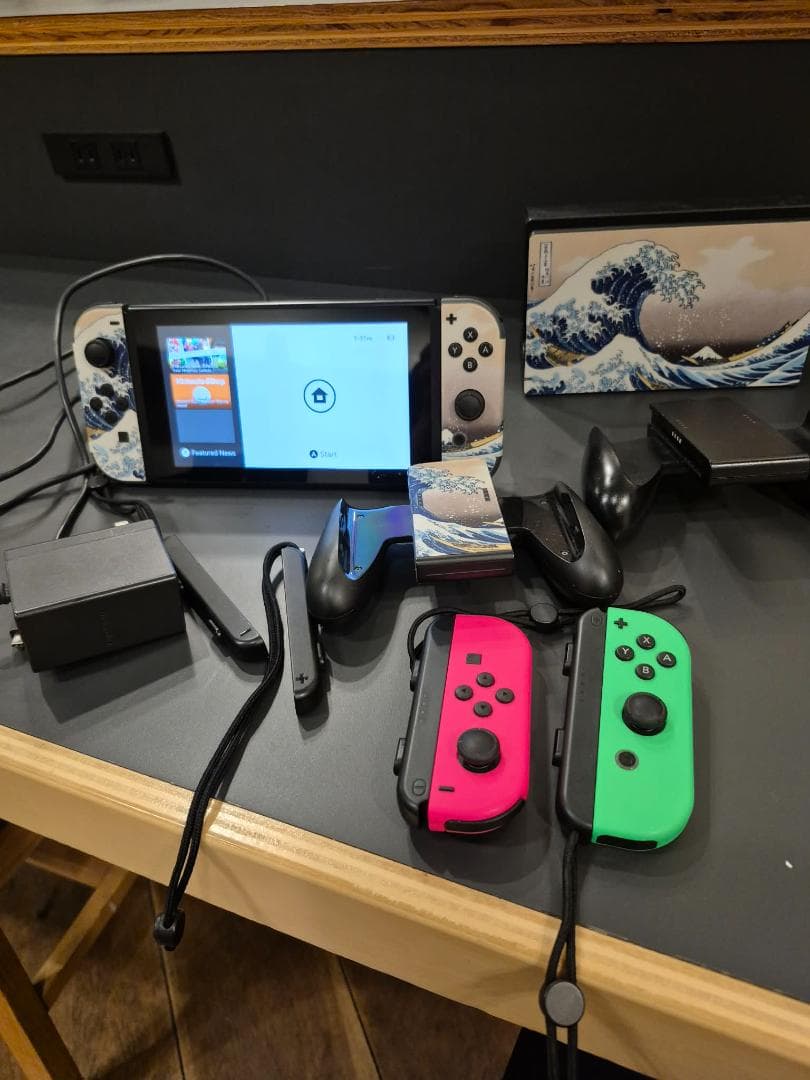 Nintendo Switch本体セットJoy-Con4個ケース付き動作確認済み