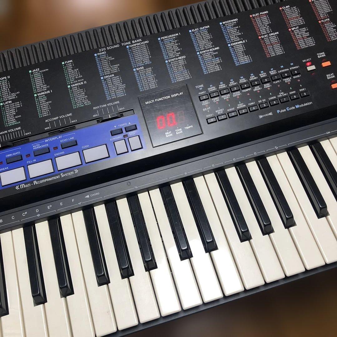 CASIO TONE BANK CT-670 キーボード　ペダル　カバー　台座付