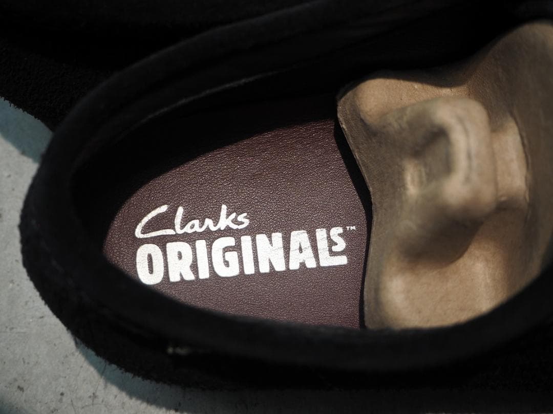 極美品 Clarks ゴアテックス ワラビー レザー モック ブーツ 309P▲