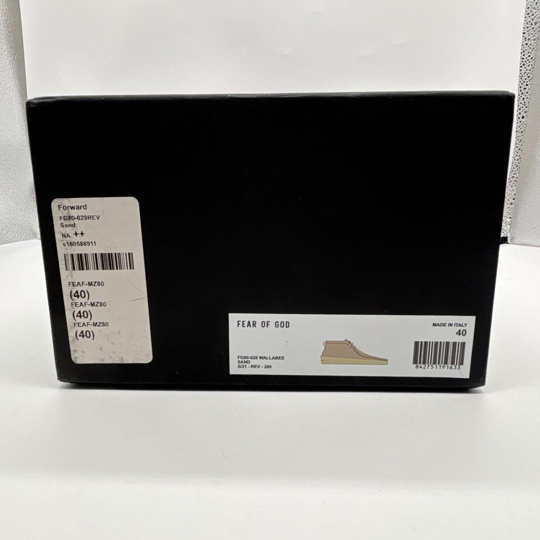 美品 FEAR OF GOD ベージュ スエード ワラビーモカシン シューズ希少