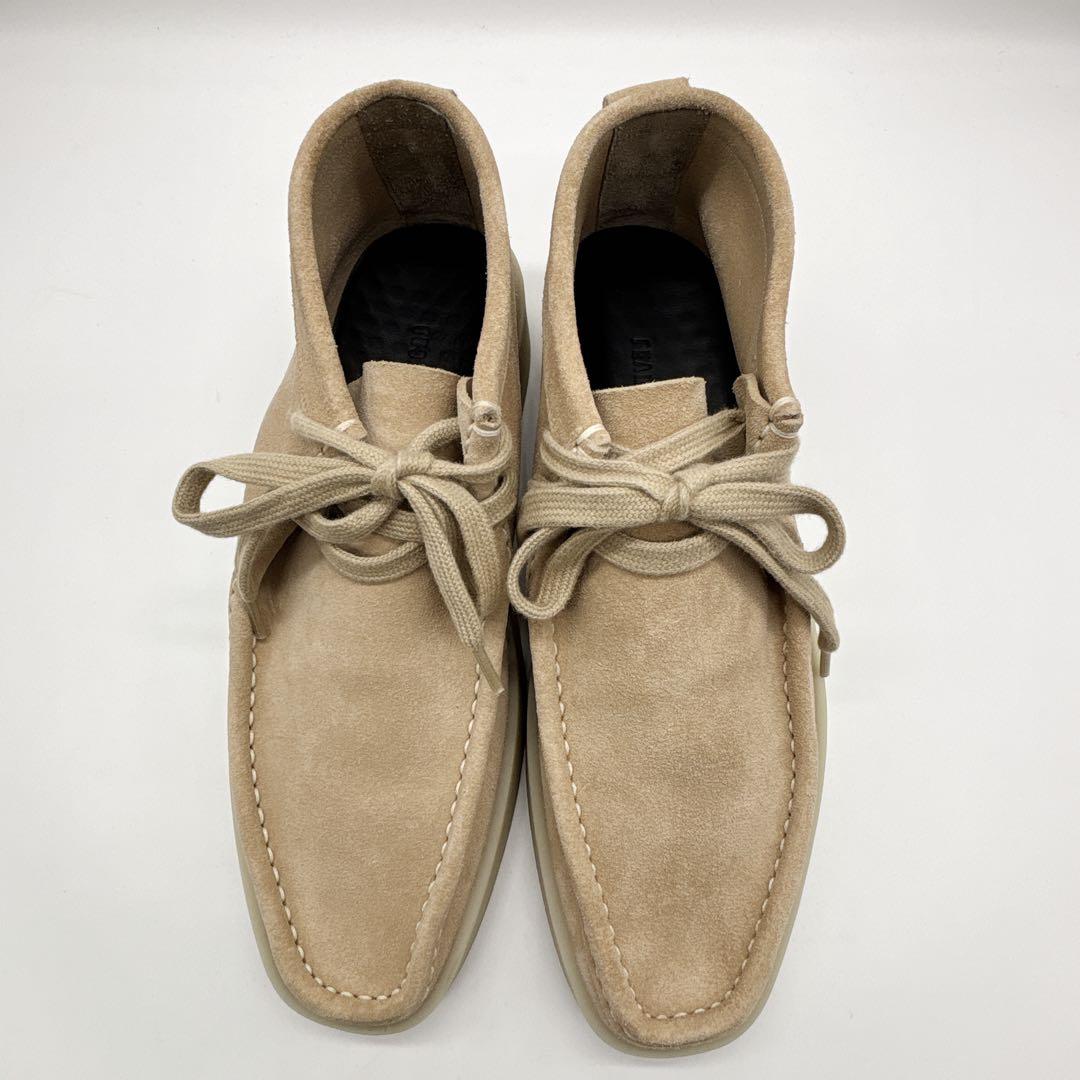美品 FEAR OF GOD ベージュ スエード ワラビーモカシン シューズ希少